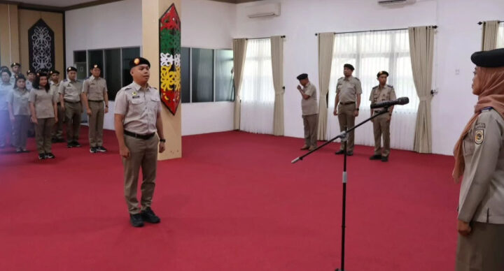 Apel Pagi Rutin Kanwil BPN Kalteng Perkuat Disiplin dan Semangat Kerja Pegawai