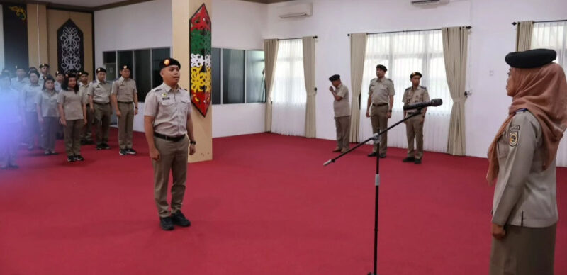 Apel Pagi Rutin Kanwil BPN Kalteng Perkuat Disiplin dan Semangat Kerja Pegawai