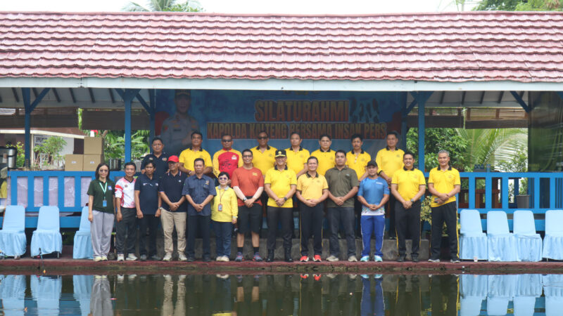 Suasana Akrab Warnai Silaturahmi Polda Kalteng Bersama Wartawan