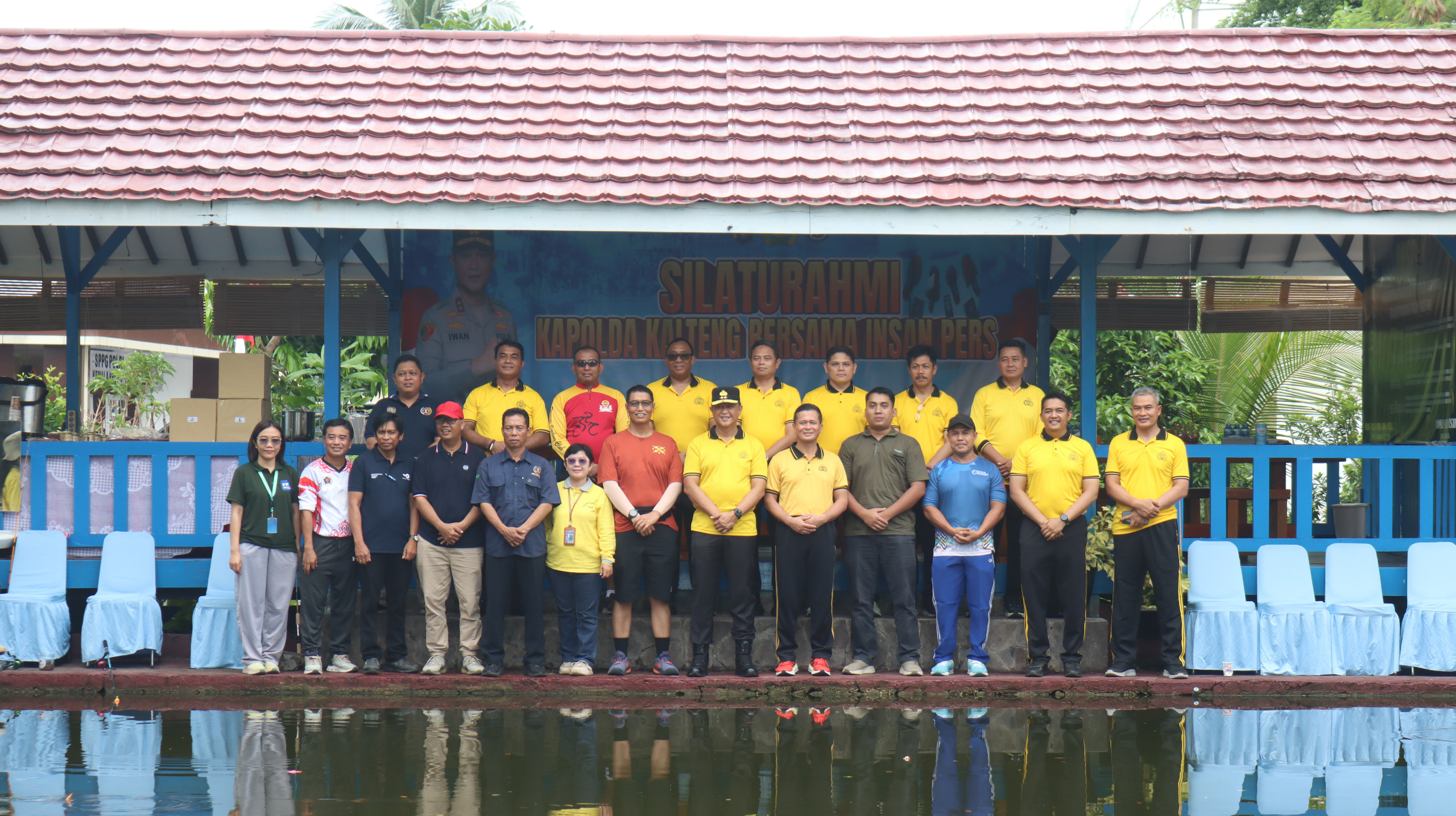 Suasana Akrab Warnai Silaturahmi Polda Kalteng Bersama Wartawan