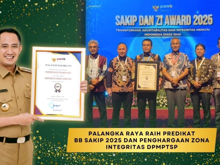 Reformasi Birokrasi Berbuah Prestasi, Pemko Palangka Raya Kantongi BB SAKIP dan WBK untuk DPMPTSP