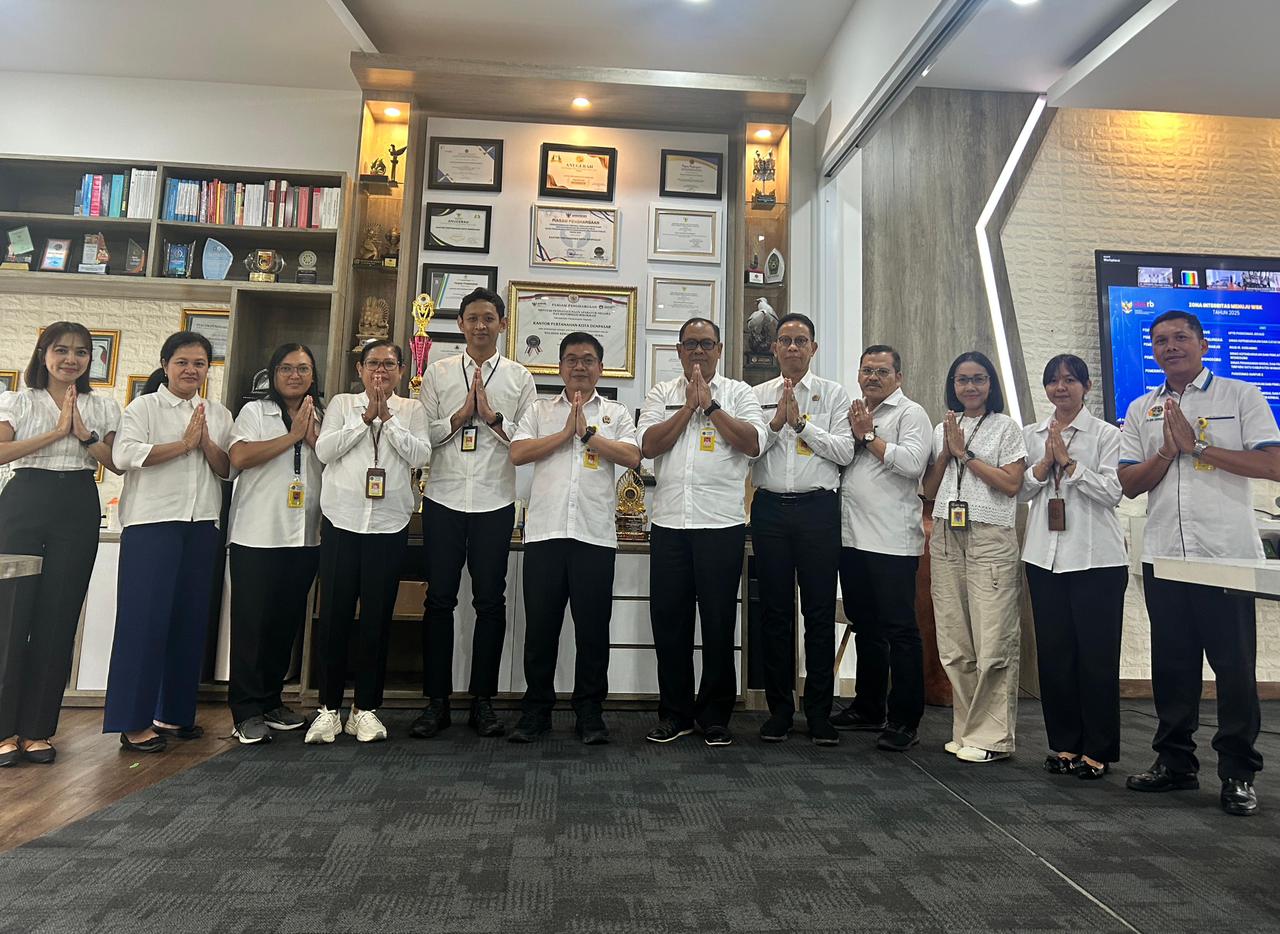 Raih Predikat WBBM, Kantah Kota Denpasar Perkuat Budaya Integritas dan Digitalisasi Layanan