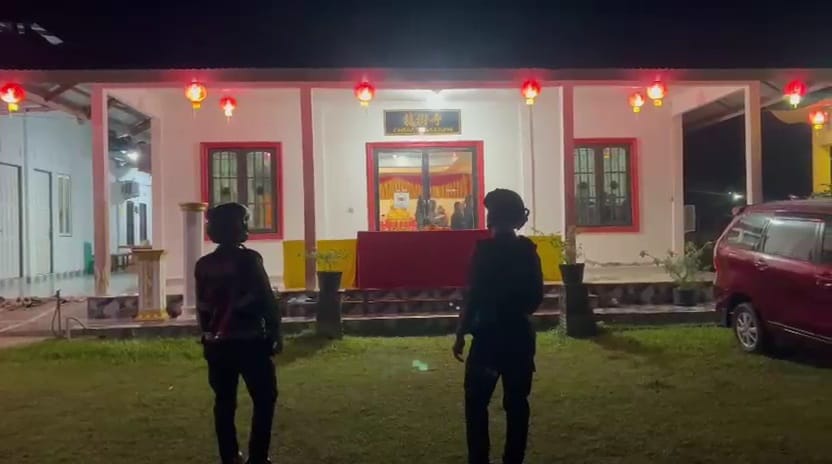 Patroli Presisi Ditsamapta Kawal Malam Imlek 2026, Situasi Palangka Raya Tetap Terkendali