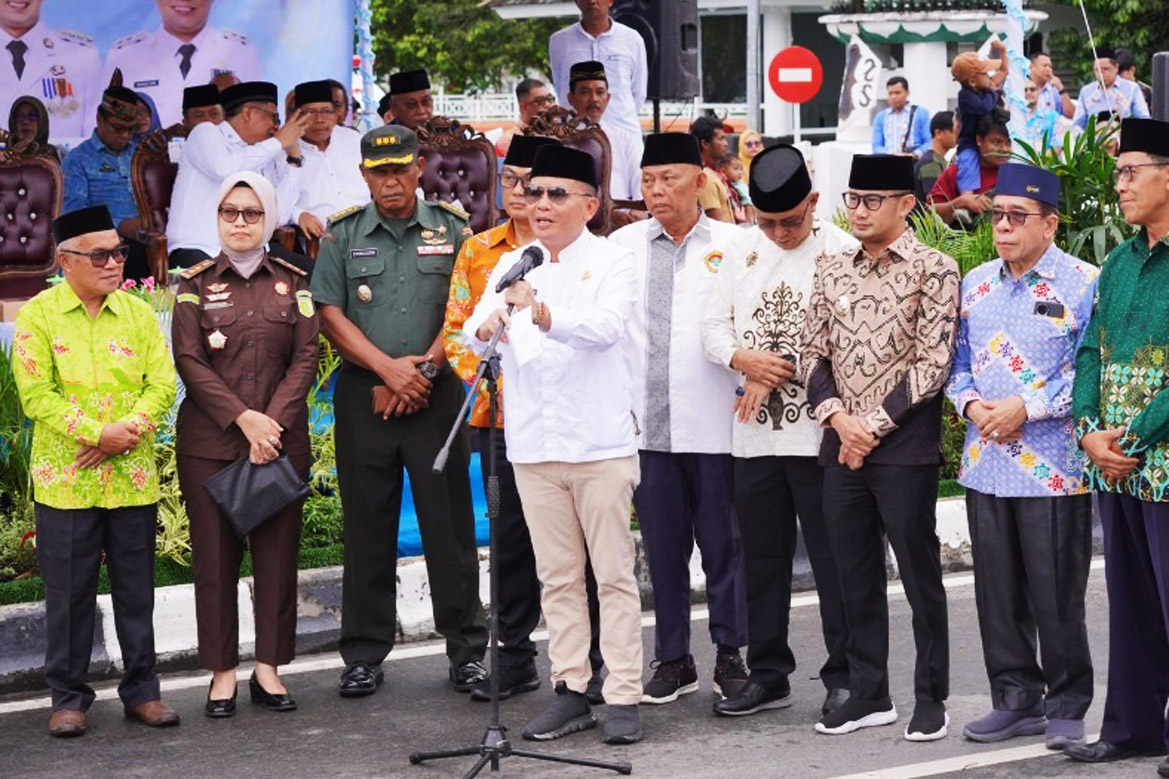 Gubernur Kalteng Lepas Peserta Pawai Tarhib Sambut Bulan Suci Ramadan