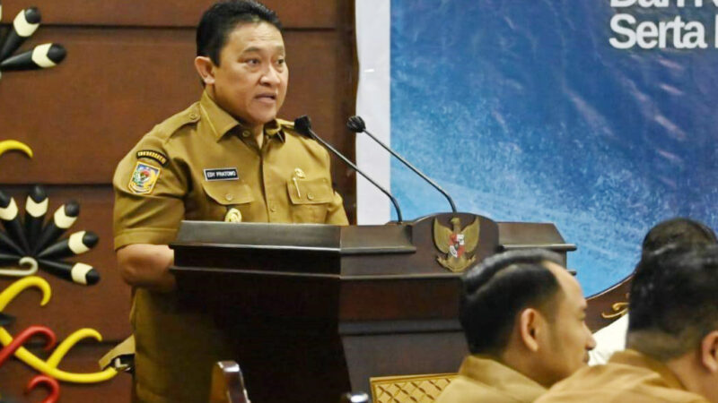 Wagub Edy Pratowo Launching E-Pahari dan EDC PT. Bank Kalteng dan Rakor TP2DD