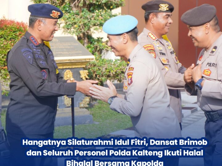 Di Balik Seragam, Ada Hangatnya Maaf: Halal Bihalal Polda Kalteng Jadi Ruang Mempererat Persaudaraan
