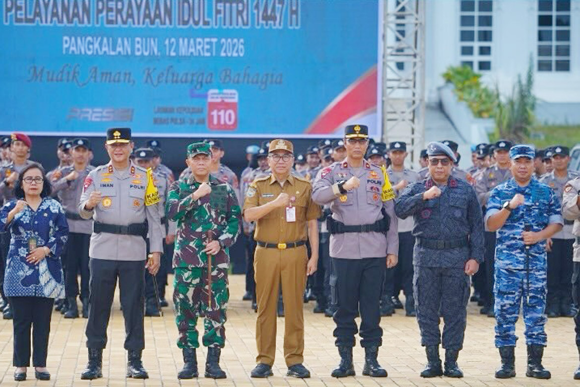 Wakili Gubernur, Plt. Sekda Kalteng Hadiri Apel Gelar Pasukan Operasi Ketupat Telabang 2026