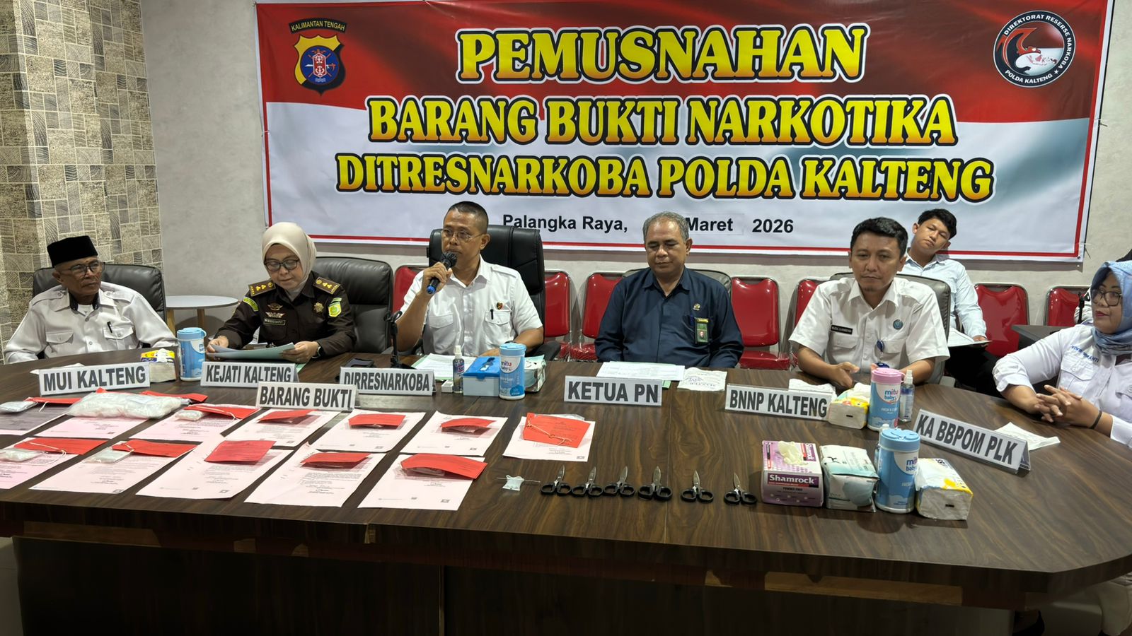 Polda Kalteng Musnahkan Lebih dari 1 Kg Sabu Hasil Ungkap 12 Kasus Narkotika