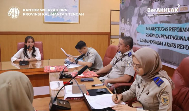 Seleksi Konsultan NPGT dan GTRA, Kanwil BPN Kalteng Gelar Tes Wawancara di Palangka Raya