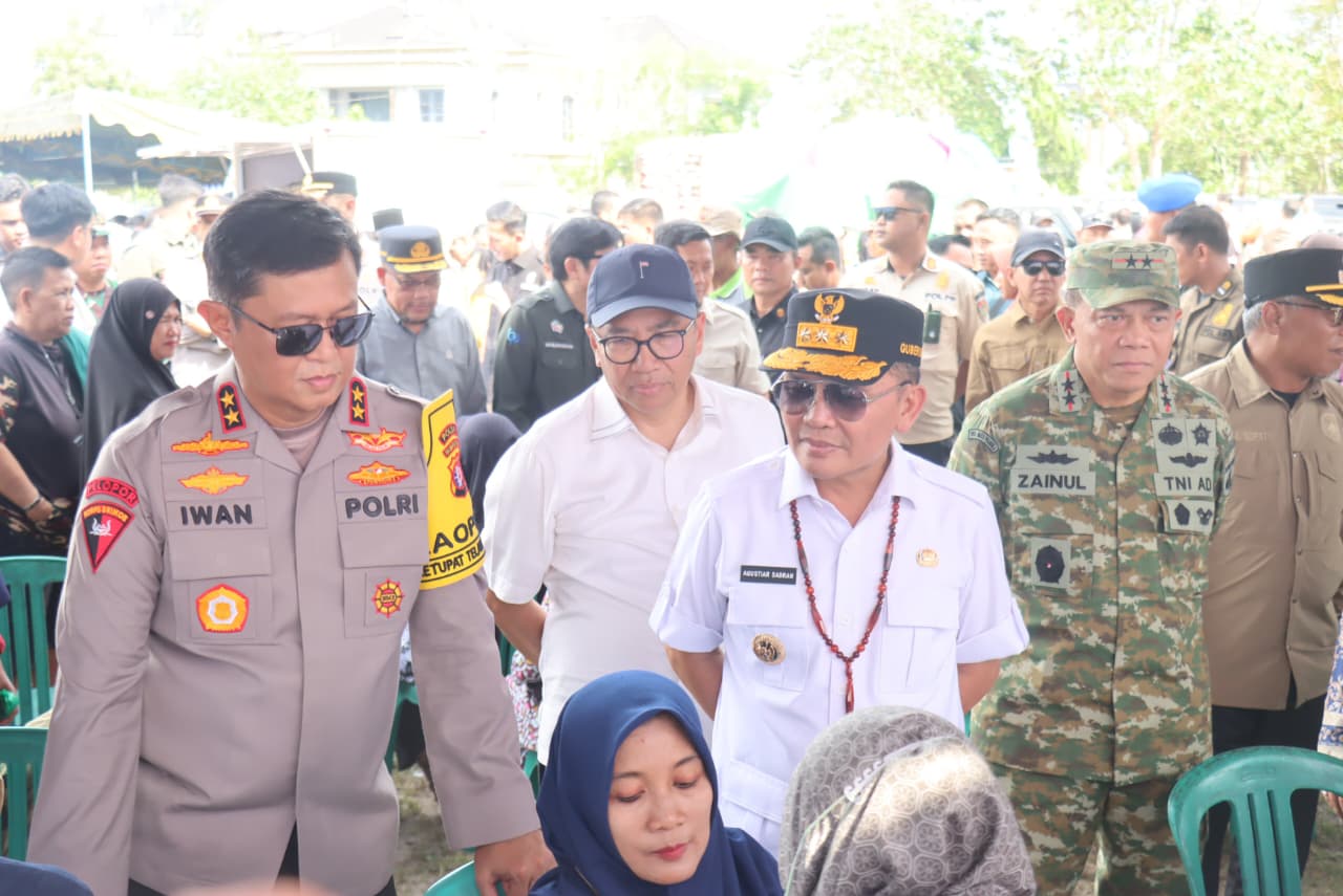 Kapolda Kalteng Apresiasi Penyaluran Bantuan Pangan Murah di Kobar Jelang Idulfitri