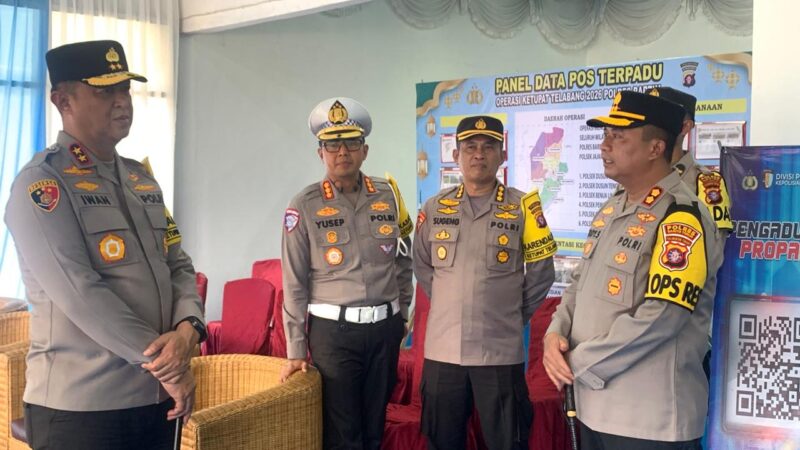 Kapolda Kalteng Tinjau Pos Pam di Bartim, Tekankan Layanan Humanis bagi Pemudik
