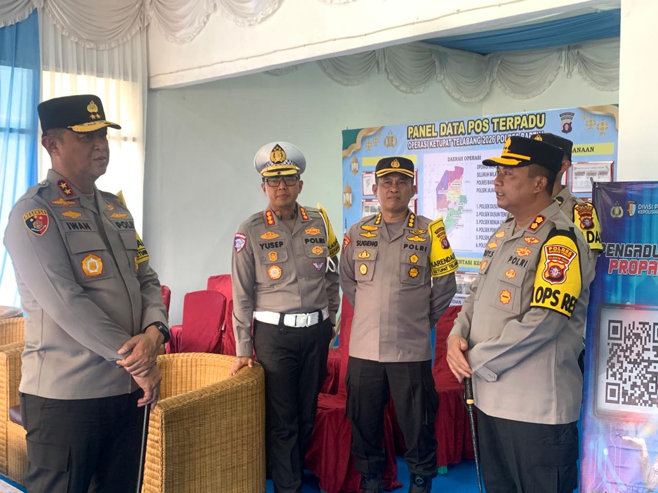 Kapolda Kalteng Tinjau Pos Pam di Bartim, Tekankan Layanan Humanis bagi Pemudik