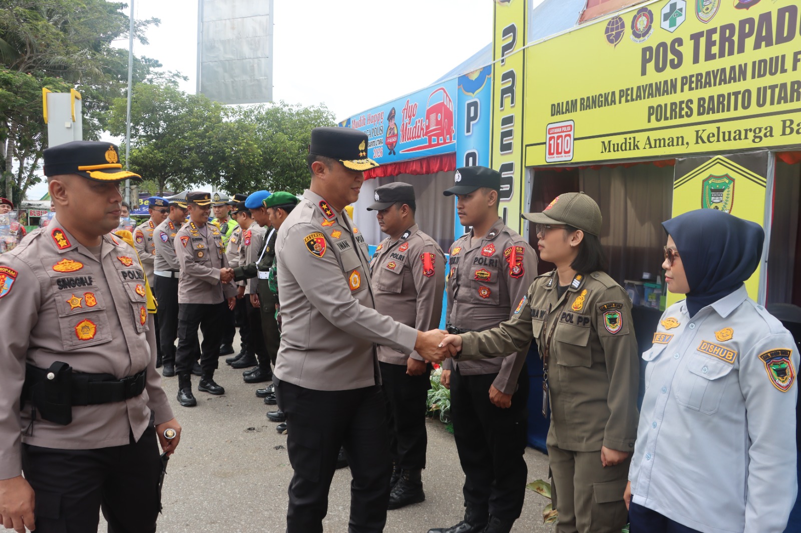 Kapolda Kalteng Pastikan Kesiapan Pospam Lebaran di Barito Utara, Tekankan Pelayanan Humanis bagi Pemudik