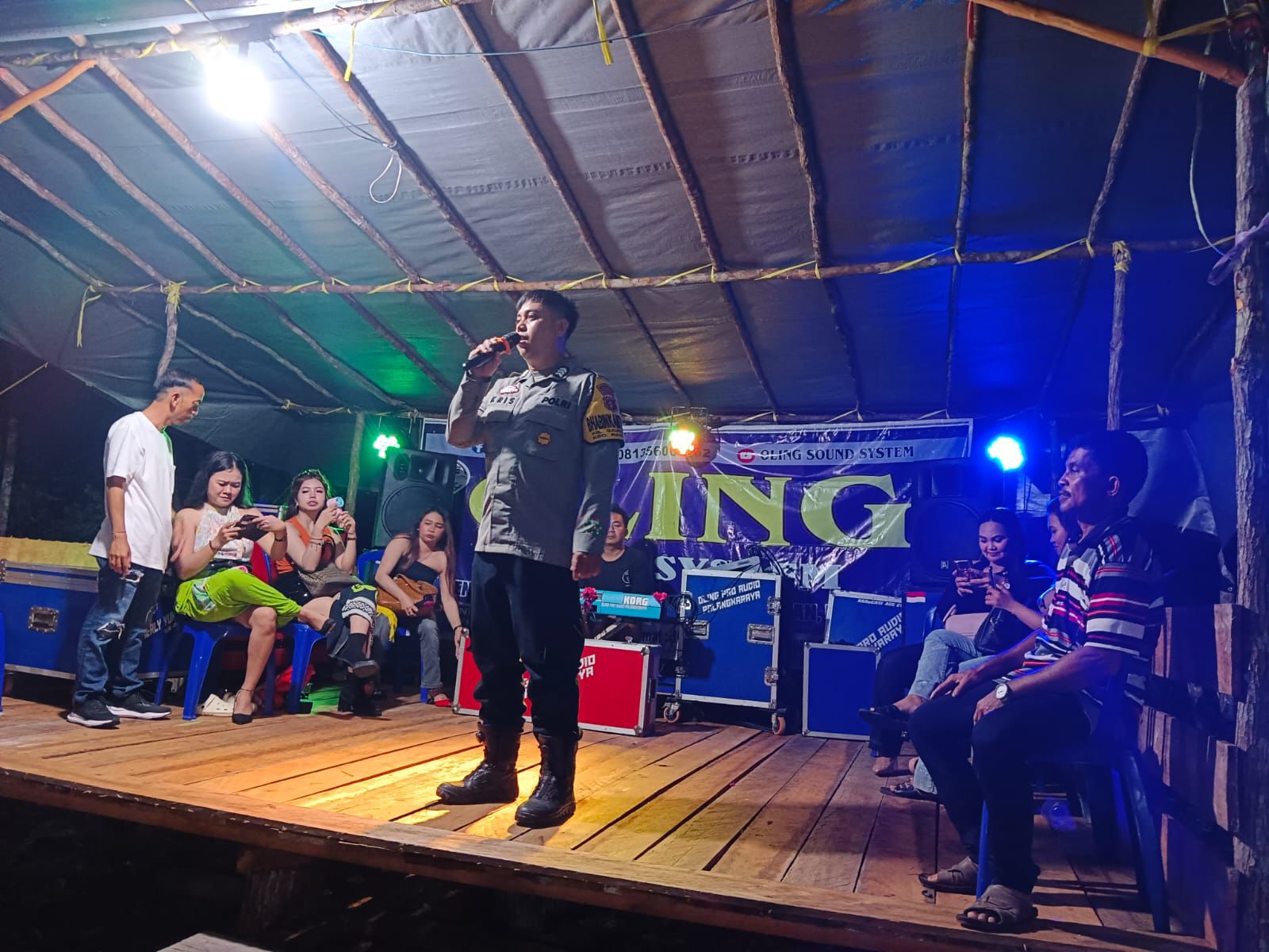 Polisi Hadir di Tengah Resepsi Warga, Pastikan Hiburan Malam Berlangsung Aman