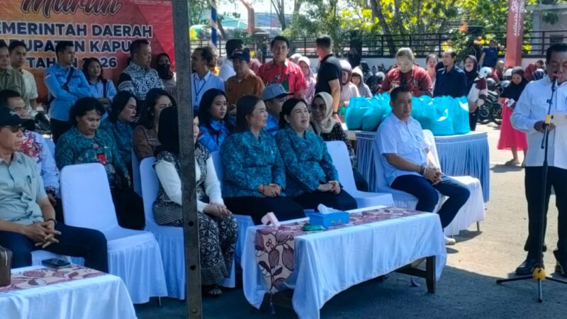 Pemkab Gelar Pasar Murah di Depan stadion Panunjung Tarung