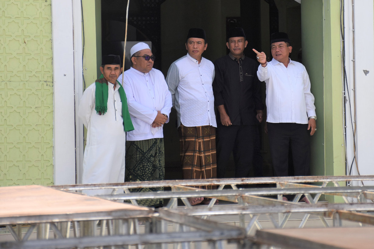 Pantau Persiapan Tablig Akbar, Bupati Kapuas Tinjau Lokasi Kawasan Masjid Agung Al Mukarram