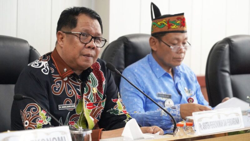 Plt Asisten Bidang Ekobang Pimpin Rapat Sinkronisasi Penilaian BLUD