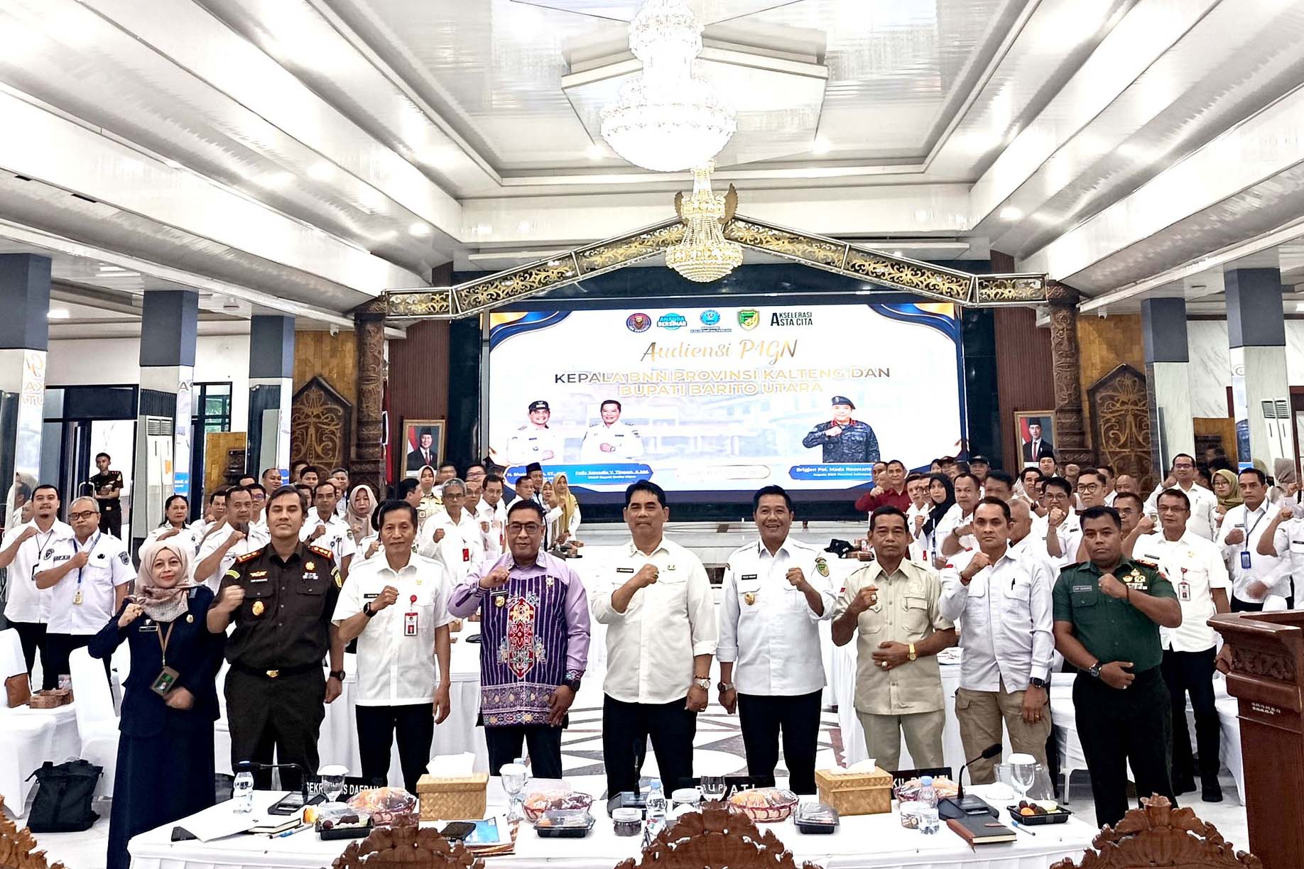 Hadiri Audiensi Kepala BNNP Kalteng, Ketua Komisi III DPRD Barut Dukung Program P4GN