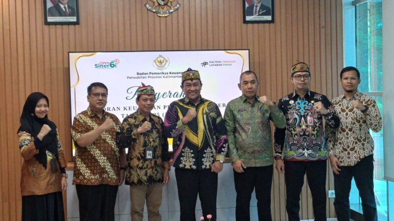 Wagub Edy Pratowo Serahkan LKPD Unaudited 2025 kepada BPK RI Perwakilan Kalteng