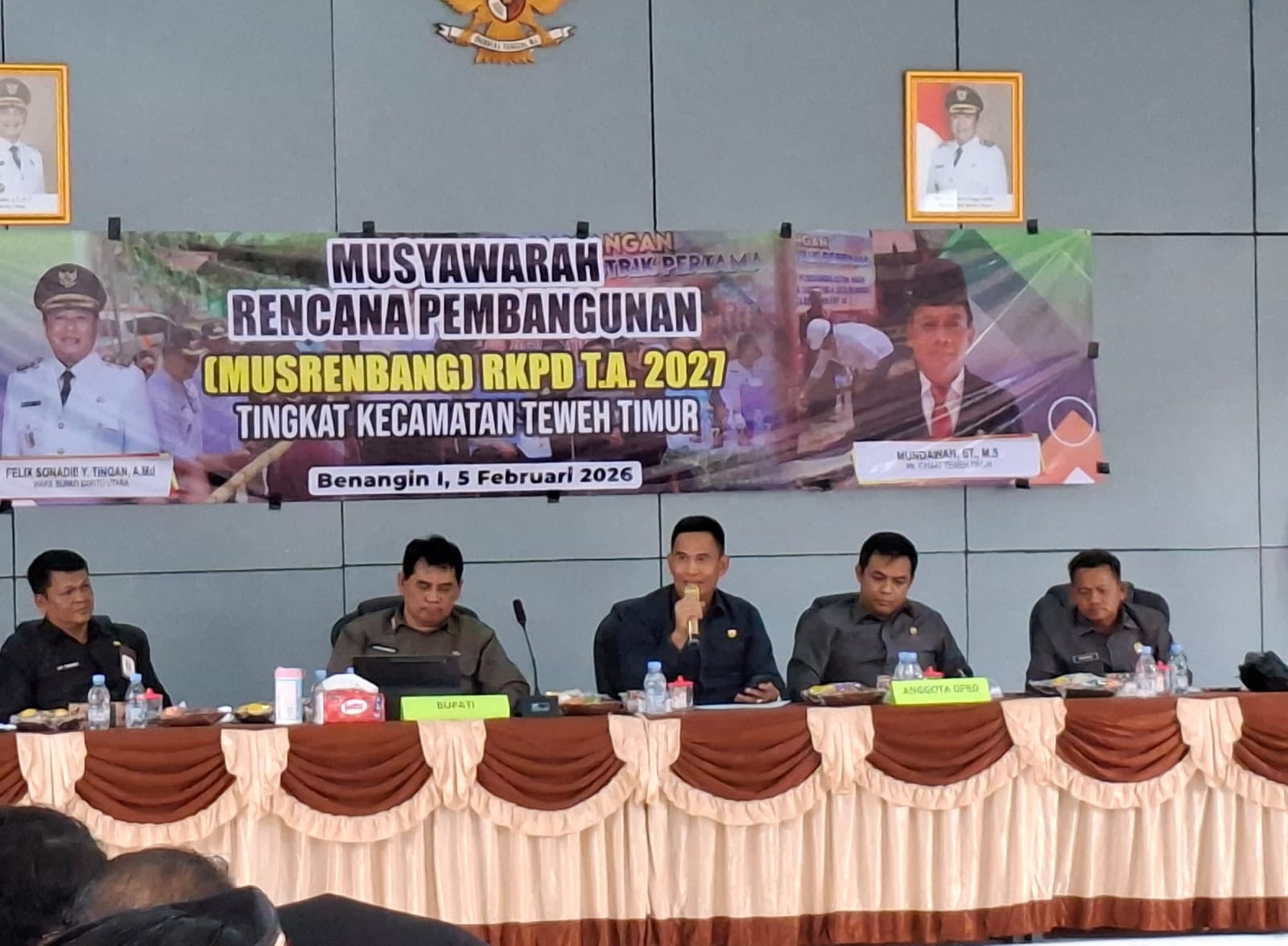 DPRD Barut Hadiri Musrenbang Rencana Kerja Pemda Tahun 2027 Tingkat Kecamatan Teweh Timur
