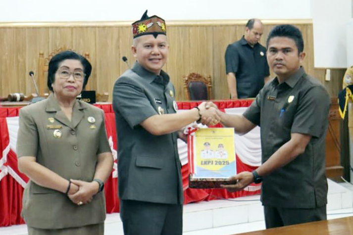 Rapat Paripurna Penyampaian LKPJ Bupati Gunung Mas TA 2025