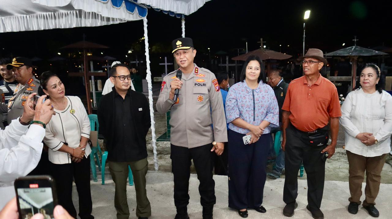 Kapolda Kalteng Cek Langsung Pengamanan Paskah, Tekankan Rasa Aman bagi Jemaat