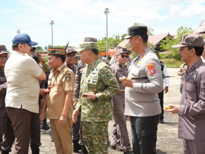 Kapolda Kalteng Sambut Menhan RI dan Satgas PKH, Perkuat Penataan Kawasan Hutan