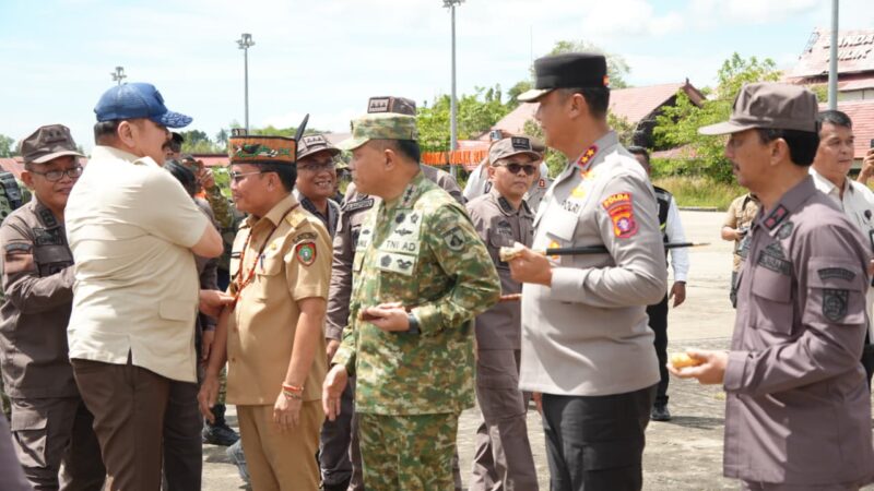 Kapolda Kalteng Sambut Menhan RI dan Satgas PKH, Perkuat Penataan Kawasan Hutan