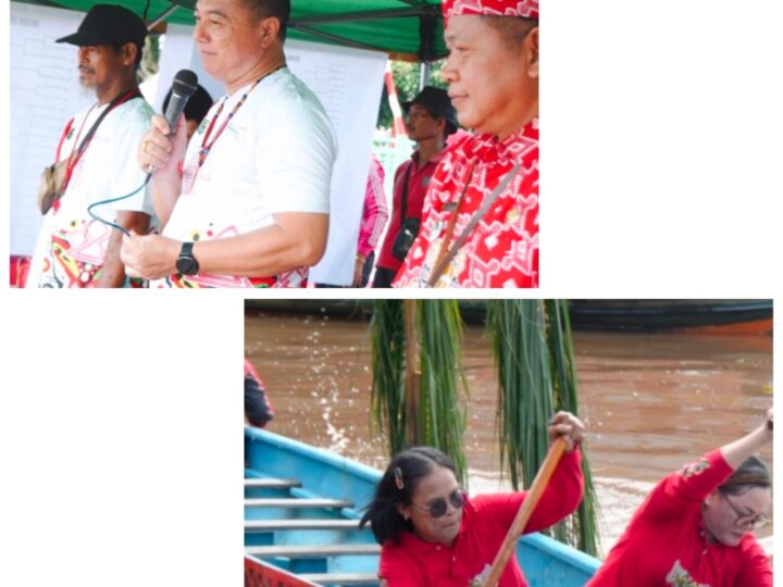 Tradisi Leluhur Ramaikan Hari Jadi Daerah, Wabup Kapuas Dodo Hadiri Lomba Besei Kambe