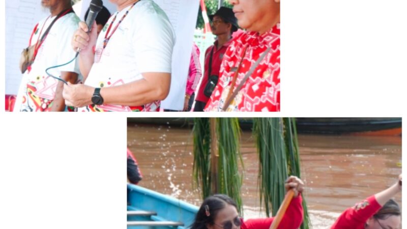 Tradisi Leluhur Ramaikan Hari Jadi Daerah, Wabup Kapuas Dodo Hadiri Lomba Besei Kambe
