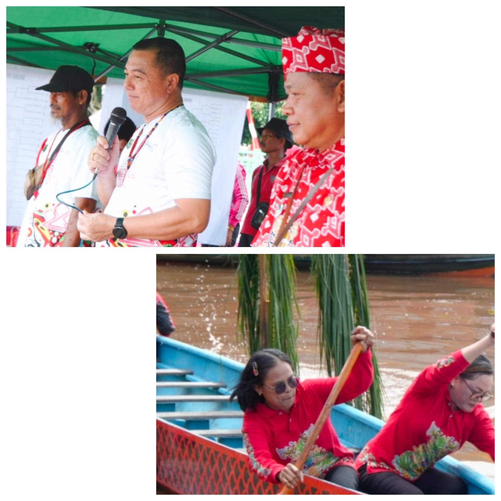 Tradisi Leluhur Ramaikan Hari Jadi Daerah, Wabup Kapuas Dodo Hadiri Lomba Besei Kambe