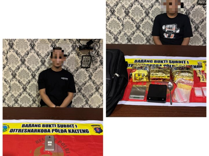 Modus Pekerja Harian Jadi Tameng, Dua Pria di Palangka Raya Simpan 3 Kg Sabu dan Ratusan Ekstasi