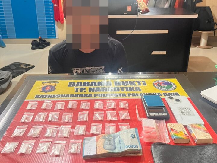 Polisi Bongkar Peredaran Sabu di Pahandut, 29 Paket Siap Jual Disita
