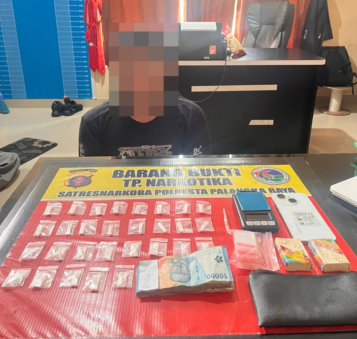 Polisi Bongkar Peredaran Sabu di Pahandut, 29 Paket Siap Jual Disita