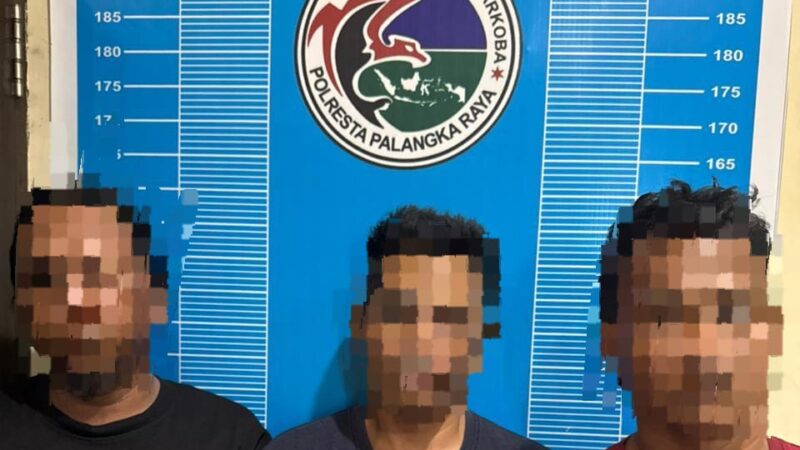 Tiga Pria Diciduk, Polisi Gagalkan Peredaran 25,8 Gram Sabu di Palangka Raya