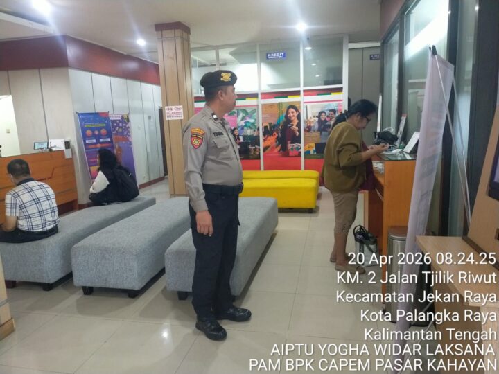 Polresta Palangka Raya Perketat Pengamanan Perbankan, Warga Diharapkan Bertransaksi Lebih Tenang