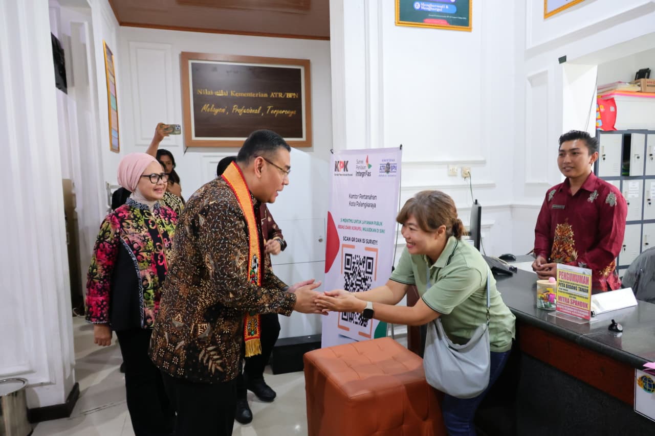 Wamen ATR/BPN Sidak Kantah Palangkaraya, Dorong Pelayanan Tanah Lebih Cepat dan Ramah Warga