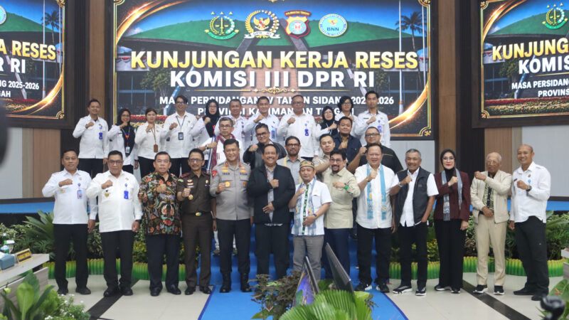 Kunker ke Kalteng, Komisi III DPR RI Apresiasi Kinerja Polda dalam Jaga Kondusivitas Daerah