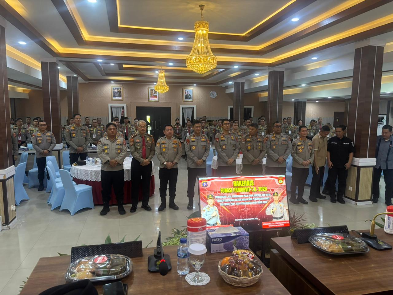 Kasatpamobvit Polresta Palangka Raya Hadiri Rakernis, Perkuat Standar Pengamanan Objek Vital