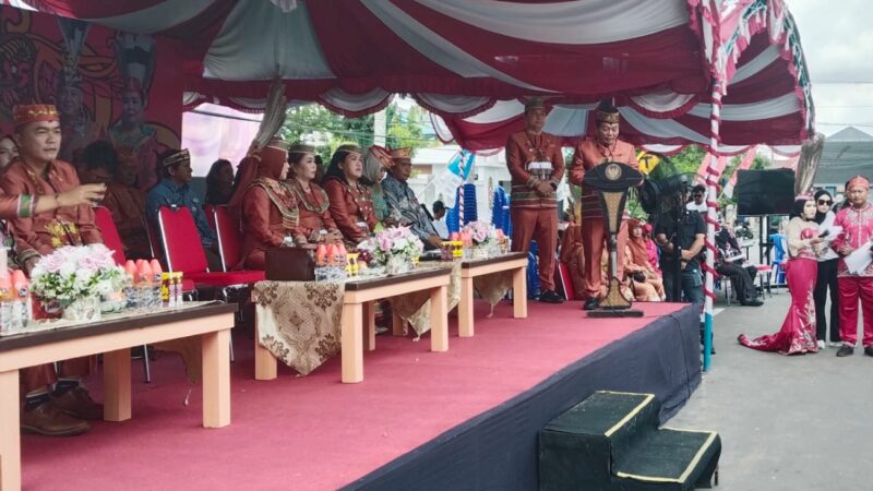 Rayakan Hari Jadi Ke-220 Bupati Wiyatno Lepas Ribuan Peserta Karnaval Budaya Kapuas Tampilkan Harmon
