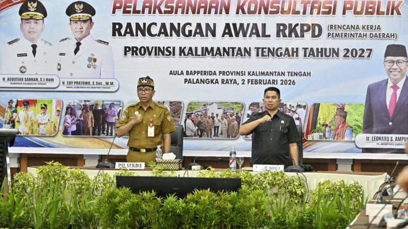 Waket III DPRD Kalteng Hadiri Konsultasi Publik Ranwal RKPD