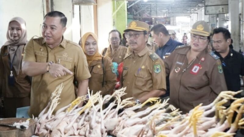 Jelang Idul Adha, Wabup Kapuas Pantau Harga Bapok di Pasar Blok R Selat Hilir