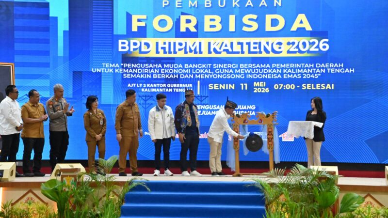 Hadiri FORBISDA BPD HIPMI Kalteng, Gubernur Sampaikan Sinergi Pemda dan HIPMI Harus Diperkuat