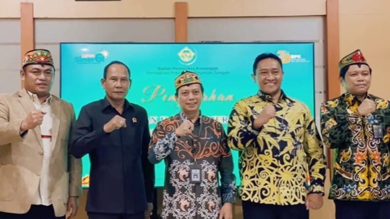 Ketua DPRD Terima Laporan Hasil Pemeriksaan dari BPK Perwakilan Kalteng