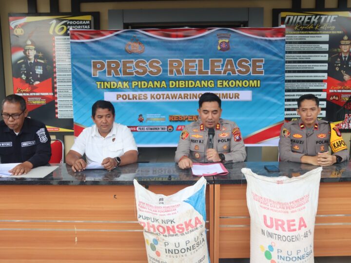 Polres Kotim Amankan 180 Karung Pupuk Subsidi, Jaga Hak Petani Kecil