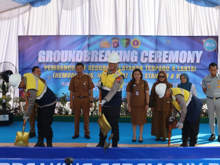 Groundbreaking Gedung Baru RS Bhayangkara Dimulai, Polda Kalteng Siapkan Layanan ICU dan Cuci Darah