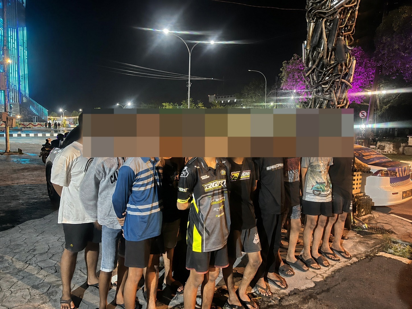 Satlantas Palangka Raya Sikat Balap Liar, 14 Motor Diamankan Saat Patroli Malam