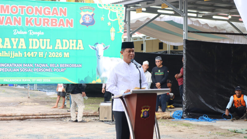 Idul Adha 1447 H, Polda Kalteng Salurkan Ratusan Hewan Kurban untuk Warga