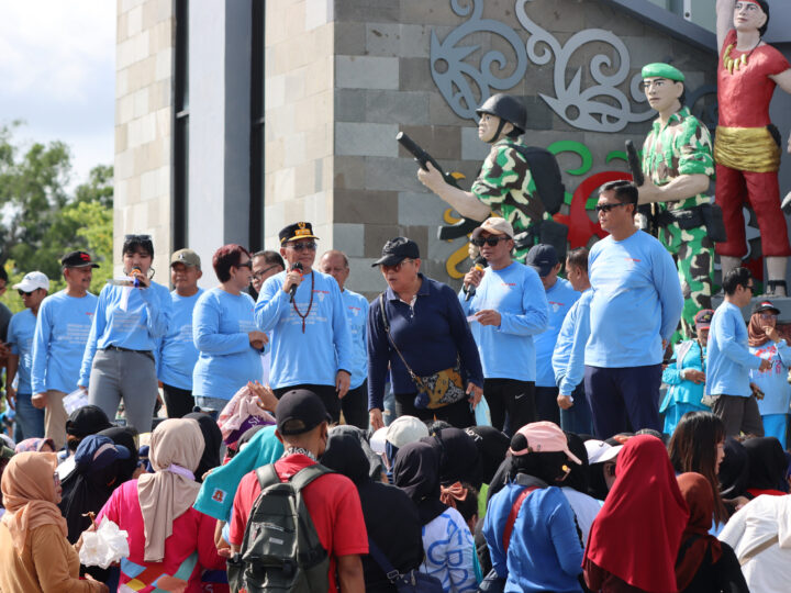 Hangatnya May Day di Bundaran Besar, Kapolda Kalteng Ajak Rawat Kebersamaan