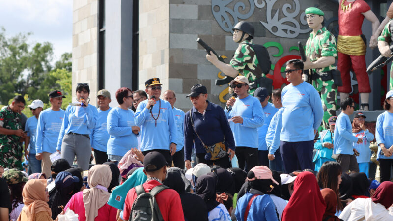 Hangatnya May Day di Bundaran Besar, Kapolda Kalteng Ajak Rawat Kebersamaan